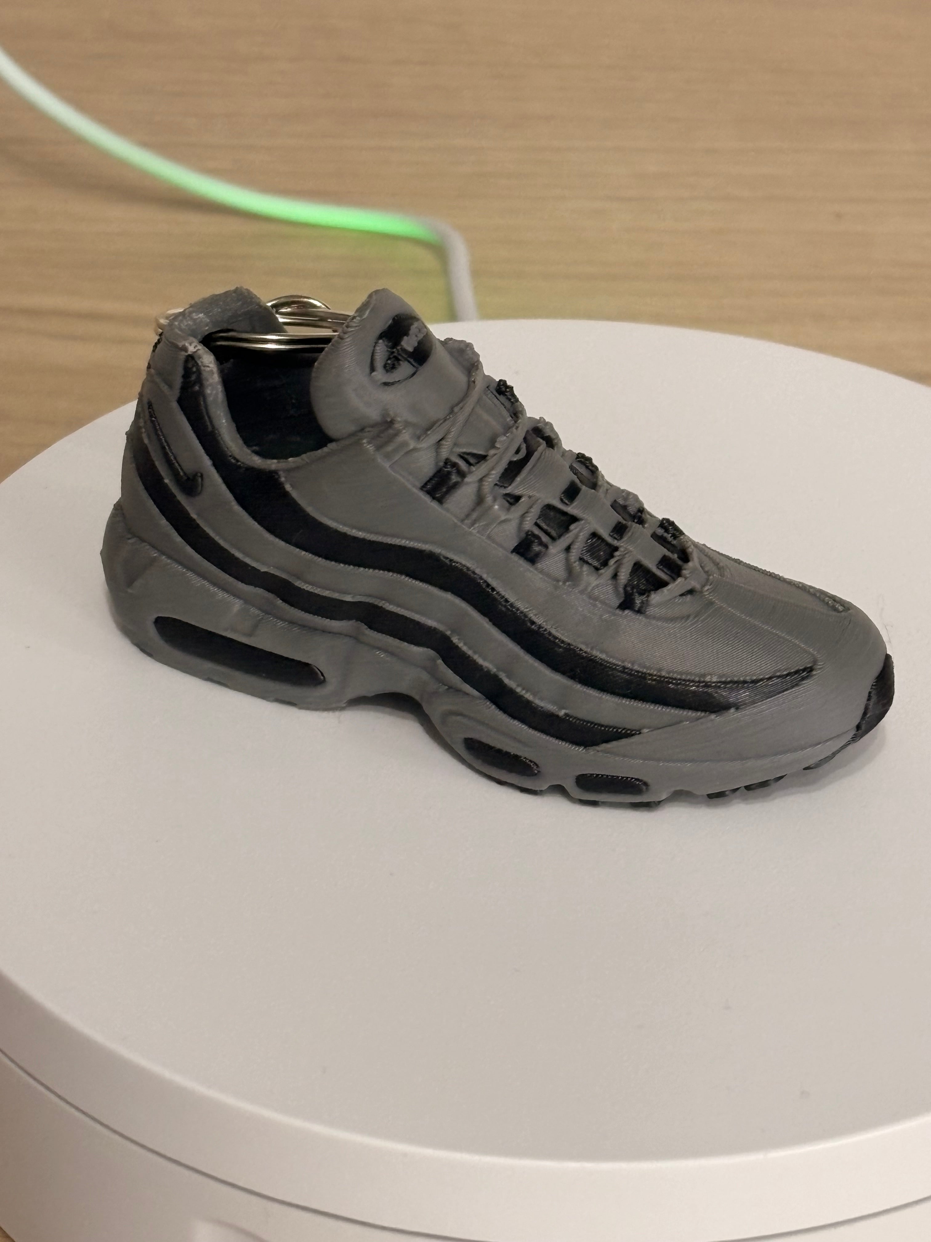 Nike Air Max 95 3D Printed Keychain - Grey & Black