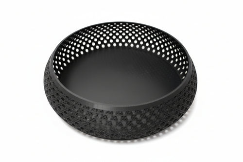 3D printed decorative wicker style bowl