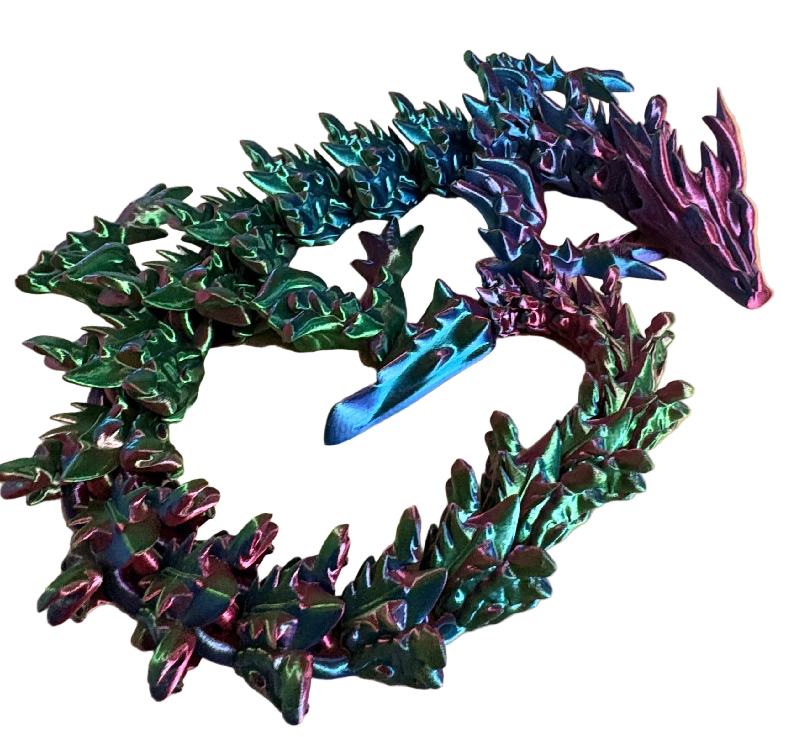 Articulated Dragon 3D Printed Fidget - Extra Large