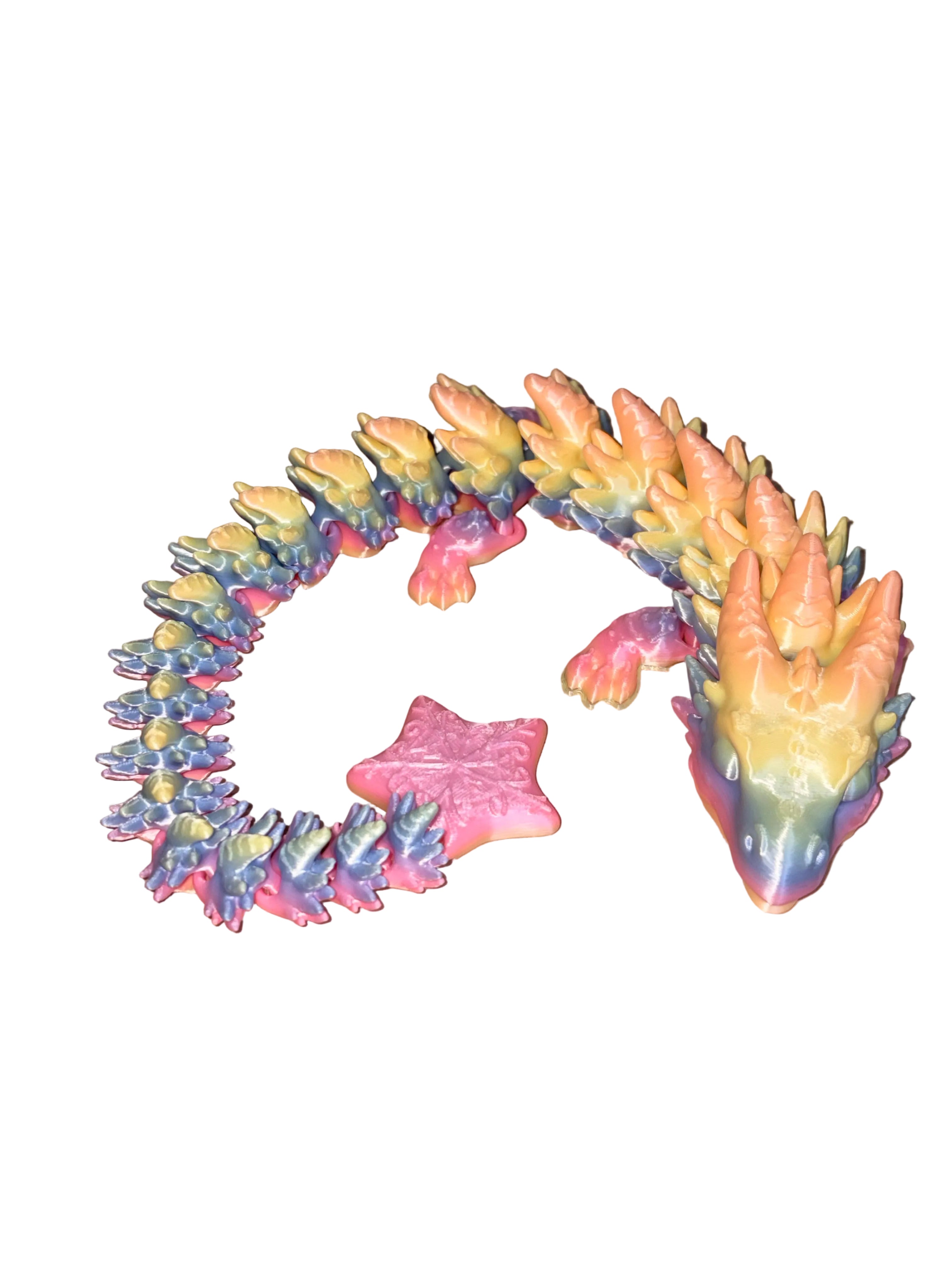 Articulated Dragon 3D Printed Fidget (Dragon A)