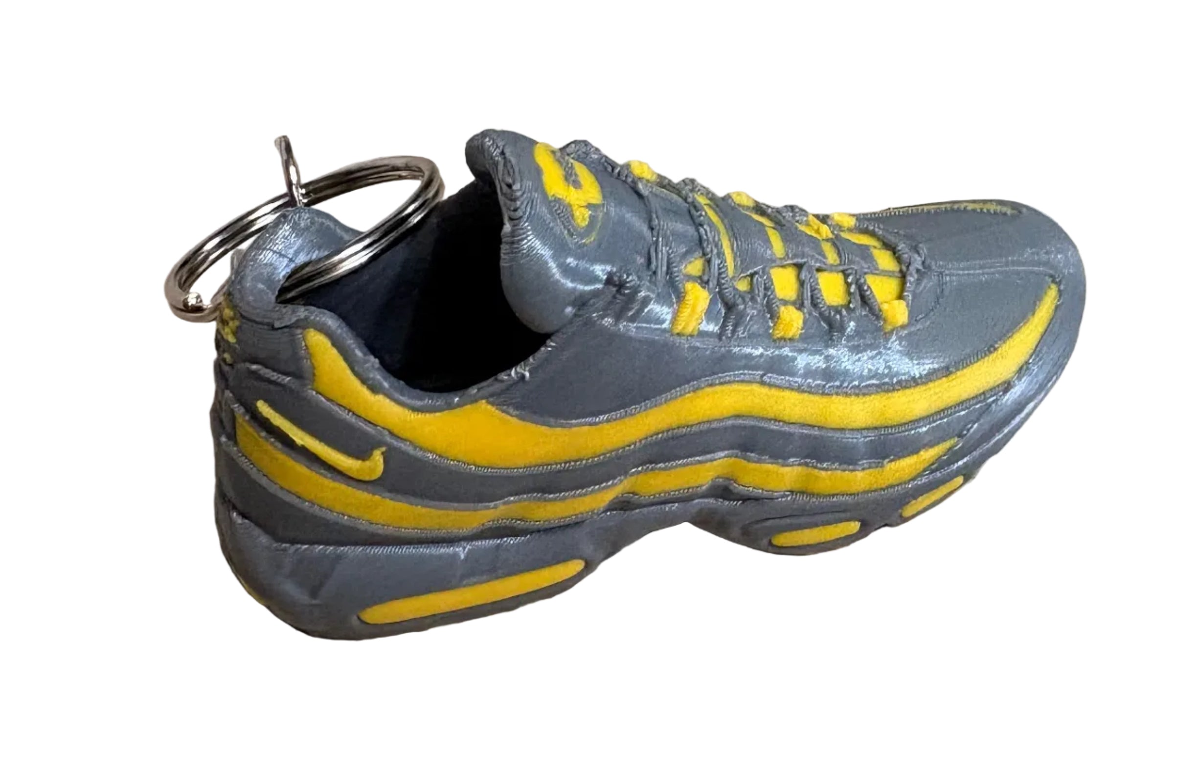 Nike Air Max 95 3D Printed Keychain - Grey & Yellow