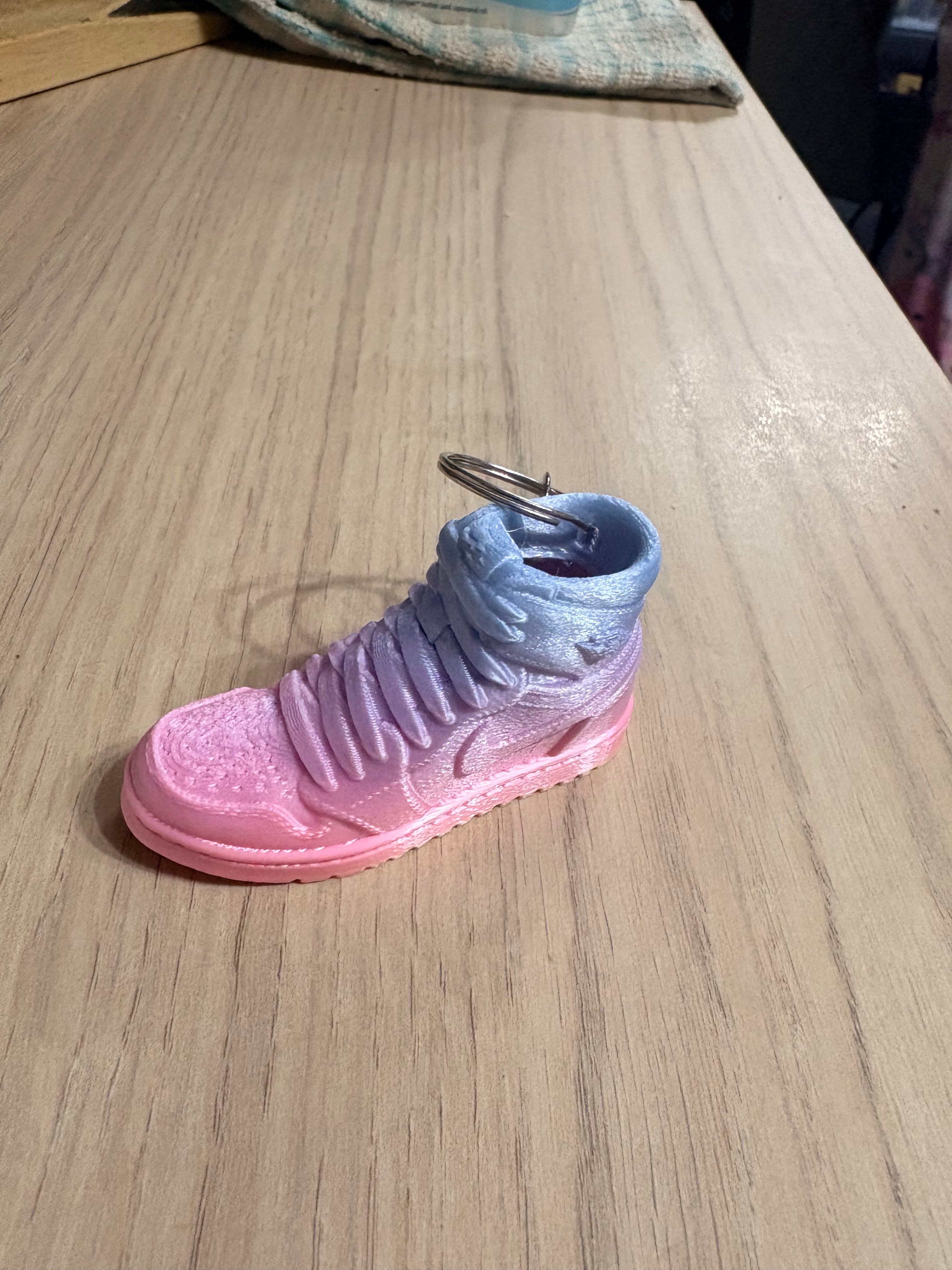 Nike Air Jordan Rainbow 3D Printed Keychain